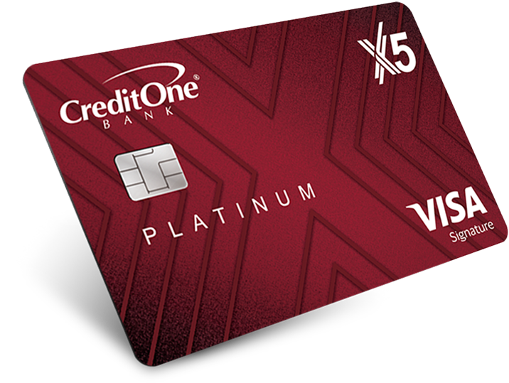 Credit One Bank Platinum X5 Visa Signature Card