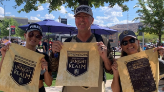 During the Stanley Cup Final viewing party on The Lawn at Downtown Summerlin, Credit One Bank surprised fans with rally towels, autographed gear and more.